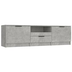 Foto van The living store tv-meubel betongrijs 140x35x40 cm - praktisch en trendy