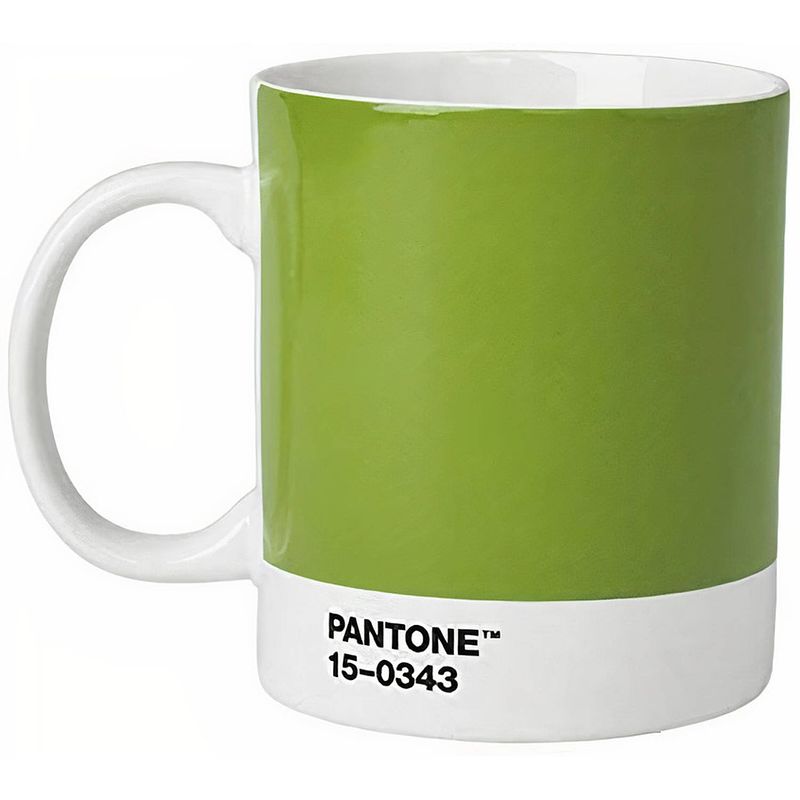 Foto van Pantone mok 375 ml porselein groen