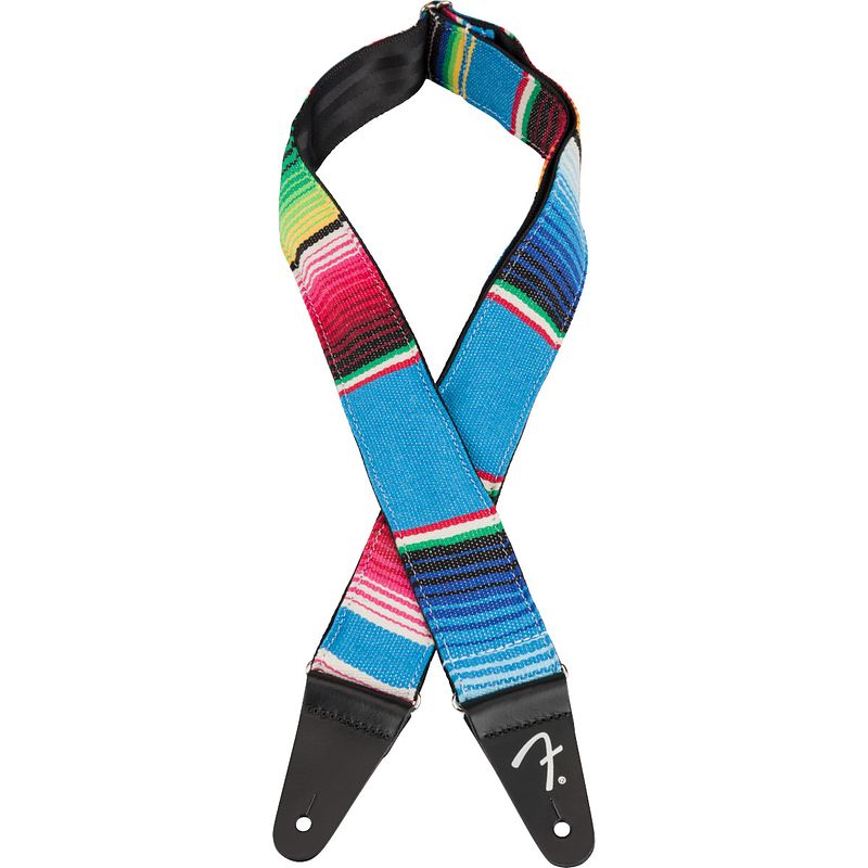 Foto van Fender serape strap blue multi gitaarband