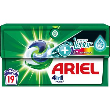 Foto van Ariel 4in1 pods, wasmiddelcapsules, x19 aanbieding bij jumbo | 1+1 gratis