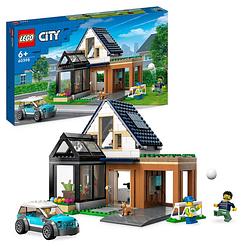 Foto van Lego city familiehuis en elekrische auto 60398