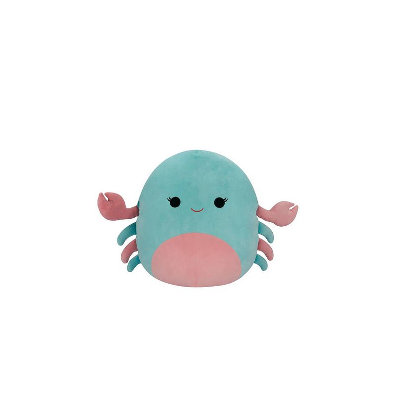 Foto van Squishmallows knuffel isler de mintgroene en roze krab - 50 cm