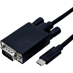 Foto van Roline 11.04.5820 adapter [1x usb-c stekker - 1x vga-stekker] zwart 1.00 m