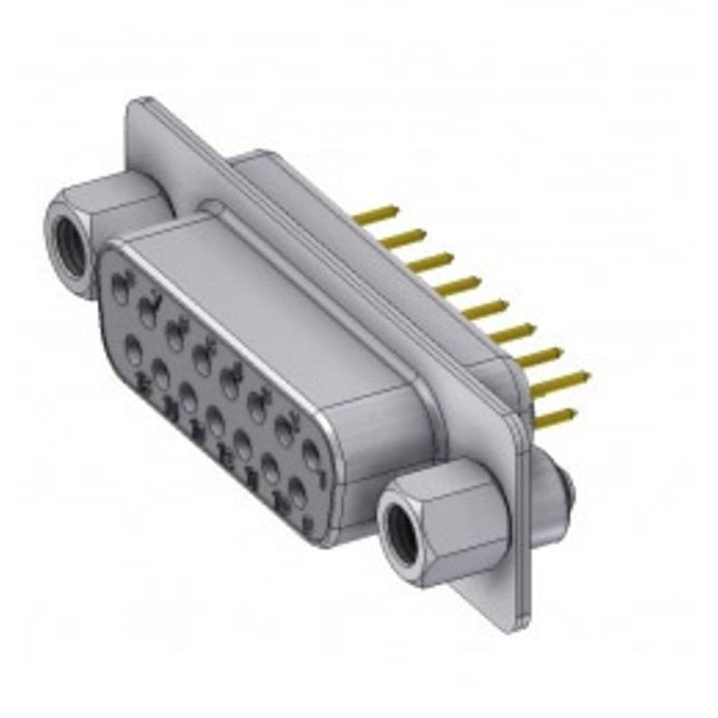 Foto van Deltron connectors dts15sy/2m85unb5 d-sub bus 180 ° aantal polen: 15 solderen, pinnen 1 stuk(s)