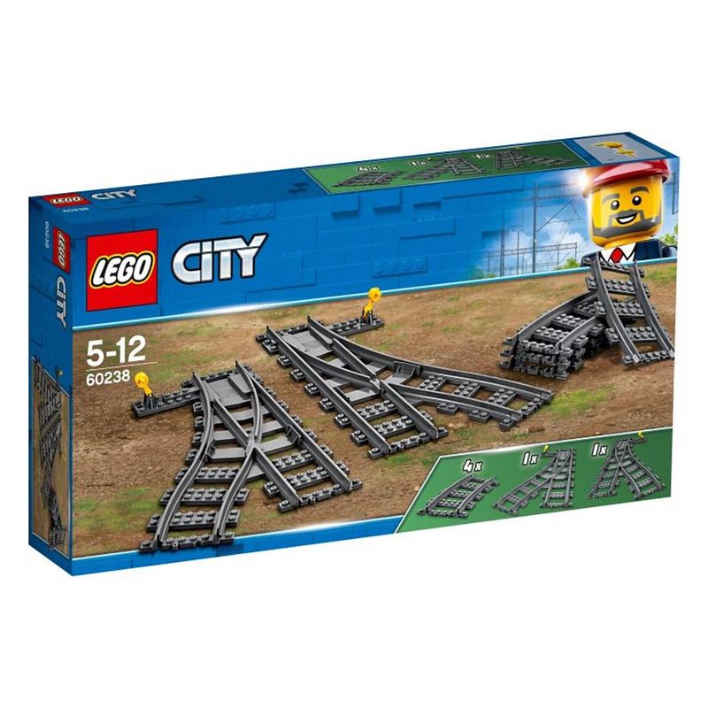 Foto van Lego city trein wissels 60238