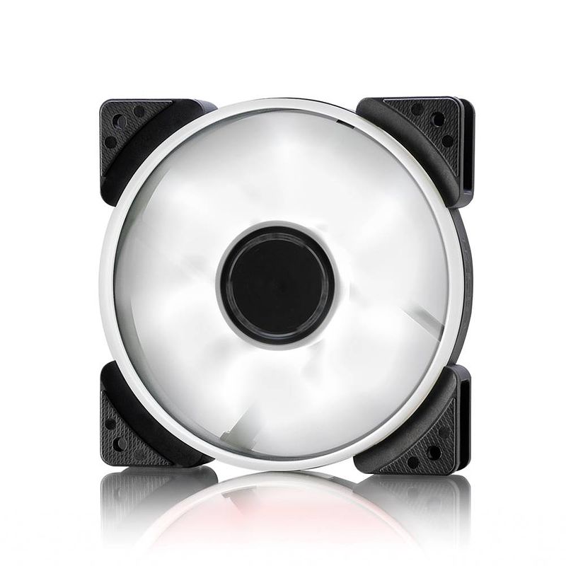Foto van Fractal design prisma sl-12 pc-ventilator zwart, wit (b x h x d) 120 x 120 x 25 mm