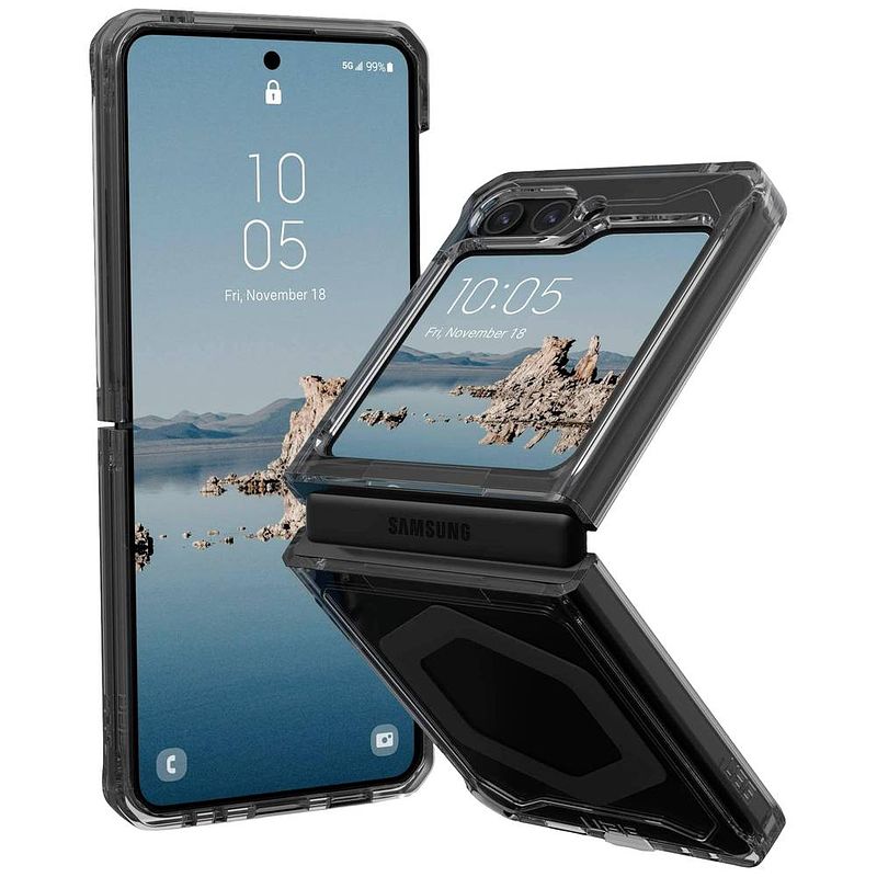 Foto van Urban armor gear plyo pro case backcover samsung galaxy z flip5 grijs