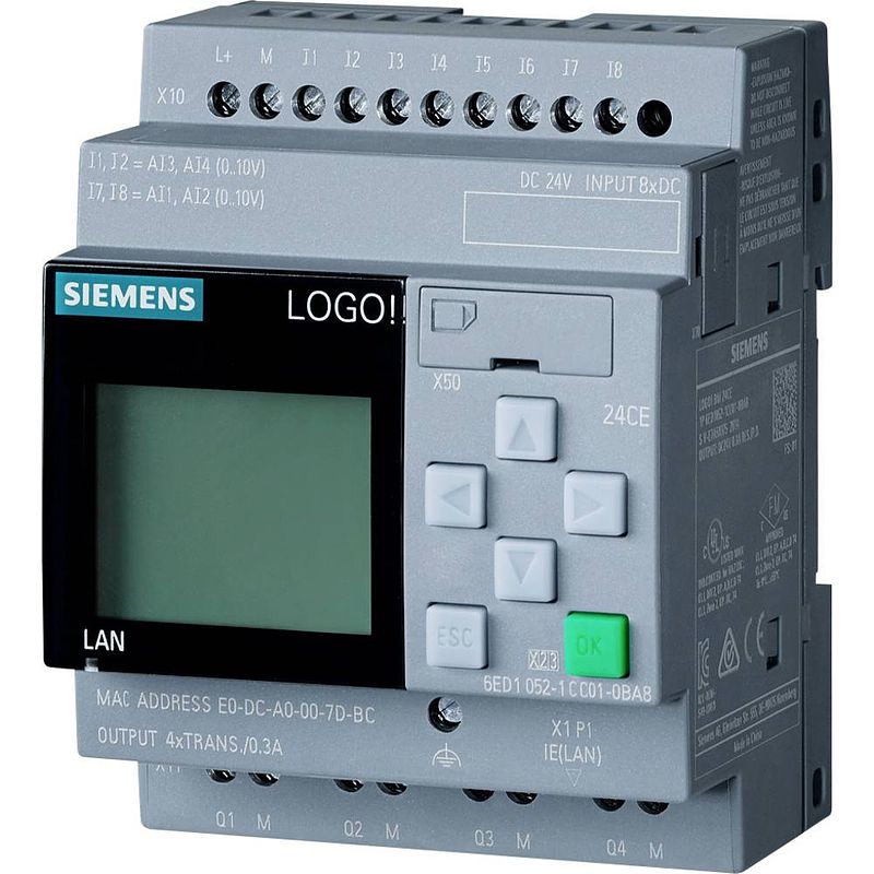 Foto van Siemens 6ed1052-1cc08-0ba1 plc-aansturingsmodule 24 v/dc