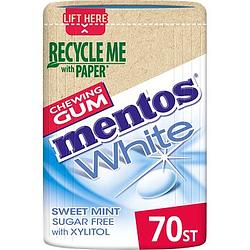 Foto van Mentos white sweetmint kauwgom mint suikervrij 70 stuks 105g bij jumbo