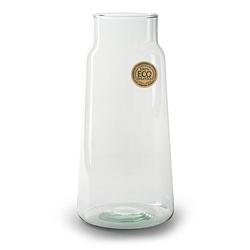 Foto van Bloemenvaas - eco glas transparant - h30 x d14.5 cm - vazen
