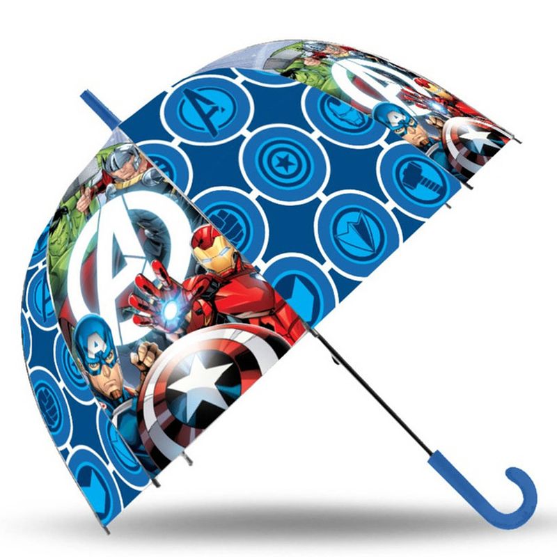 Foto van Marvel avengers kinderparaplu - blauw - d71 cm - paraplu'ss