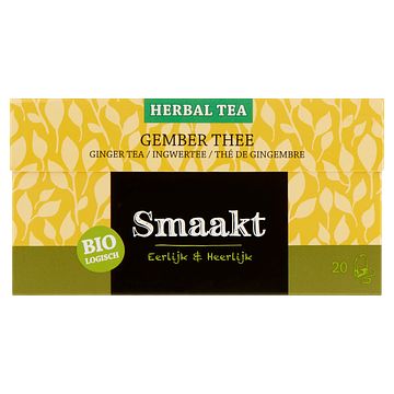 Foto van Smaakt biologisch herbal tea gember thee 20 stuks 20g bij jumbo