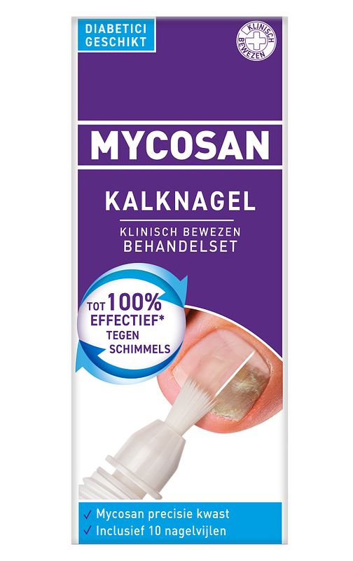 Foto van Mycosan behandelset kalknagel