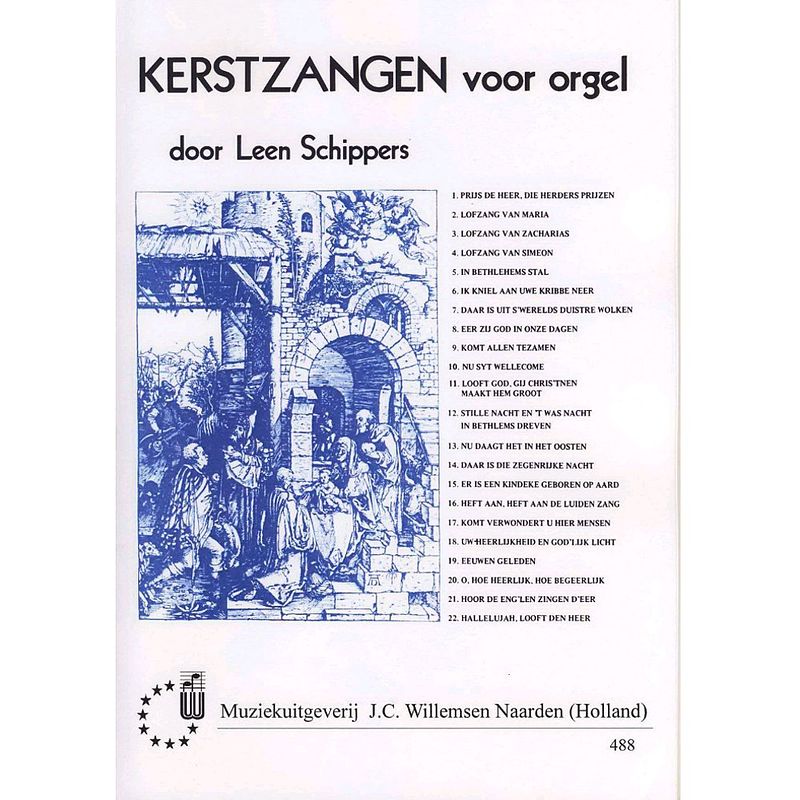 Foto van J.c. willemsen kerstzangen voor orgel