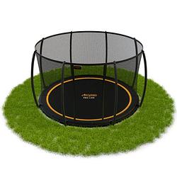 Foto van Avyna pro-line flatlevel trampoline met veiligheidsnet - ø 430 cm (14ft) - zwart