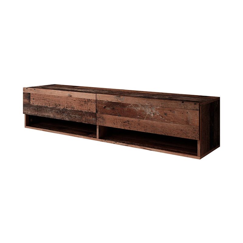 Foto van Meubella tv-meubel asino - old wood - 140 cm