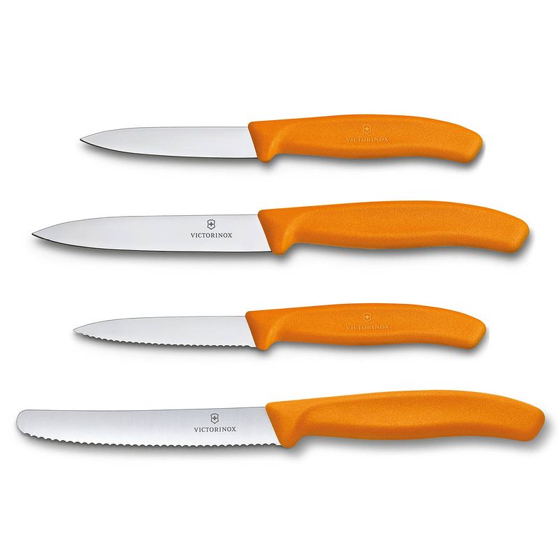 Foto van Victorinox swiss classic keukenset - 4-delig - oranje - rvs