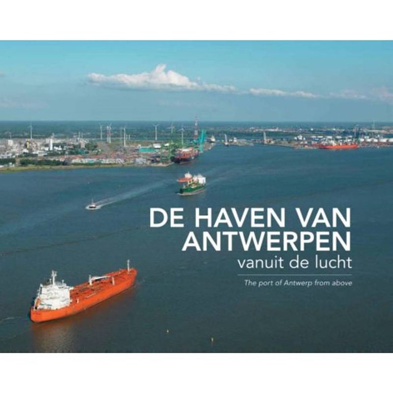 Foto van De haven van antwerpen vanuit de lucht