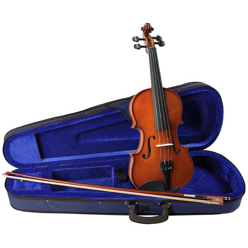 Foto van Leonardo lv-1512 basic series violin outfit 1/2 akoestische viool inclusief koffer en strijkstok