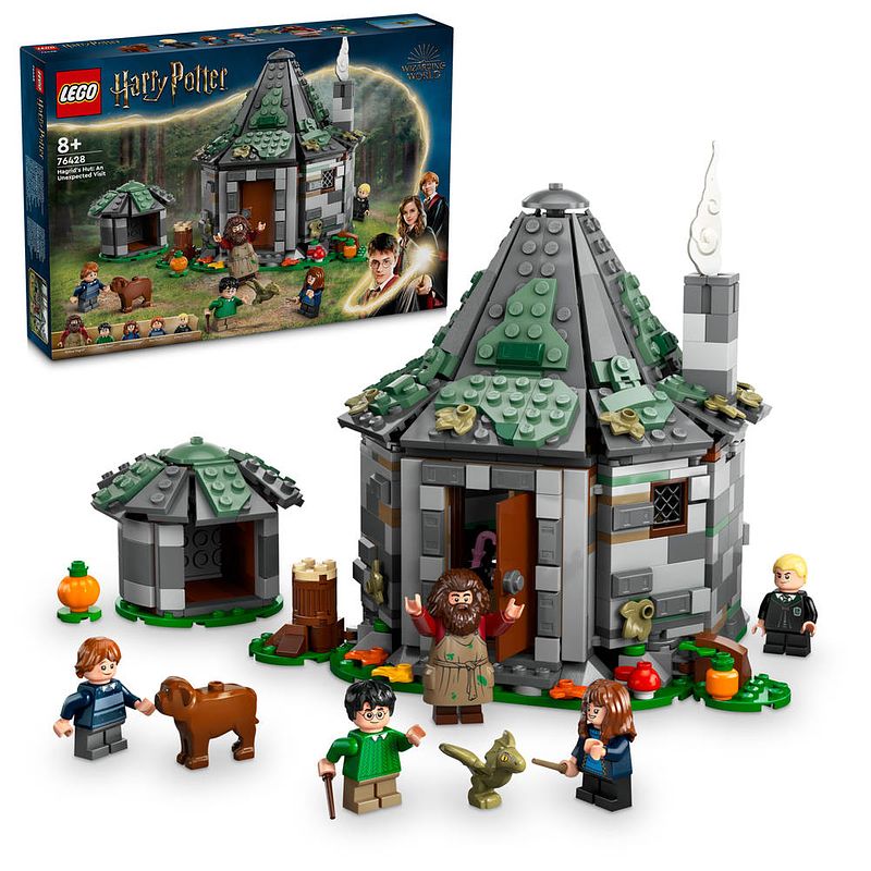 Foto van Lego harry potter hagrids huisje onverwacht bezoek 76428