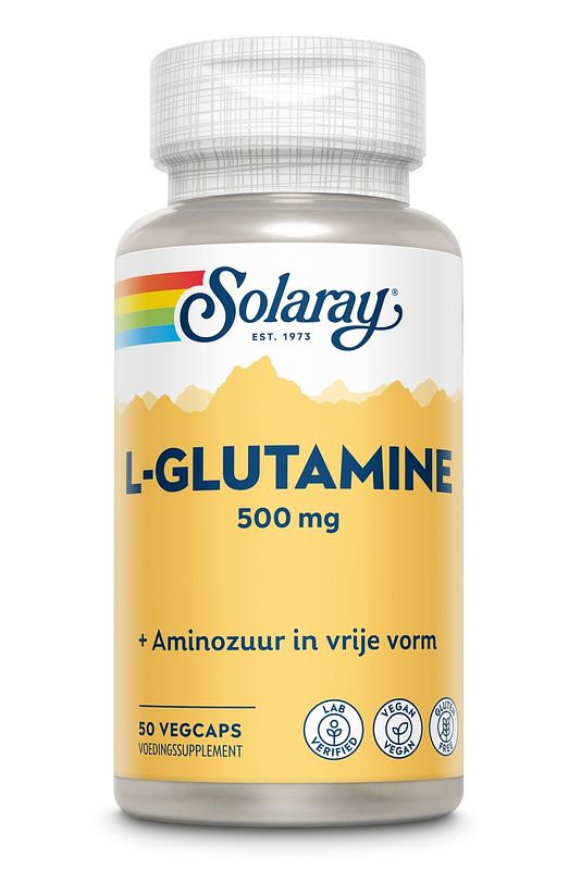 Foto van Solaray l-glutamine capsules