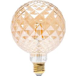 Foto van Led lamp - aigi glow pineapple - e27 fitting - 4w - warm wit 1800k - amber