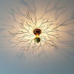 Foto van I-lumen plafondlamp bichero ø 80 cm goud-bruin