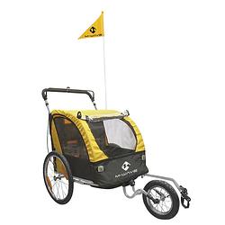 Foto van M-wave fietskar carry all 3 in 1 20 inch unisex geel