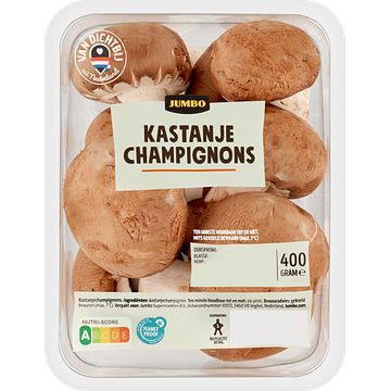 Foto van Jumbo kastanje champignons 400 g voordeelverpakking