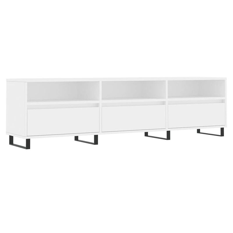 Foto van The living store tv-meubel 150x30x44.5 cm - bewerkt hout en ijzer