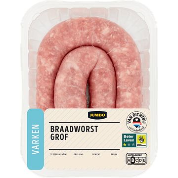 Foto van Jumbo varkens braadworst 400g