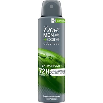Foto van Dove men+care advanced antitranspirant deodorant spray extra fresh 150ml bij jumbo
