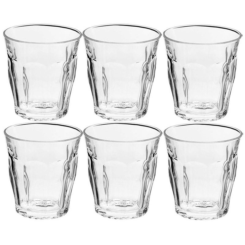 Foto van 6x drinkglazen/waterglazen transparant picardie 310 ml - drinkglazen