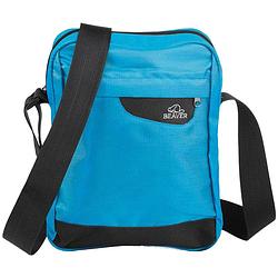Foto van Beaver draagtas/schoudertas - heren/dames - klein tasje - blauw - 21 x 26 x 8 cm - boodschappentassen