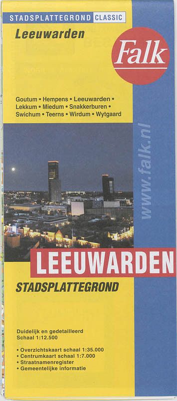 Foto van Leeuwarden stadsplattegrond & fietskaart - paperback (9789028707887)