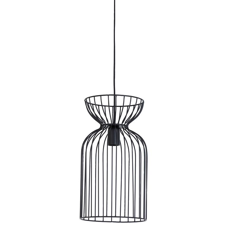 Foto van Light & living - hanglamp lazar - 23x23x42 - zwart