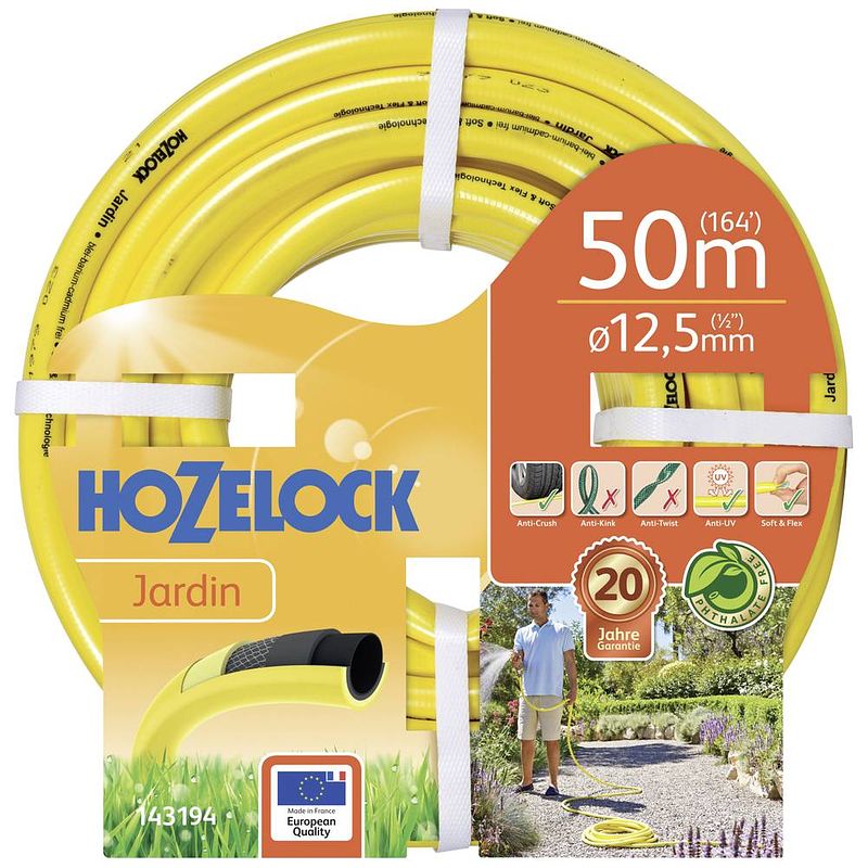 Foto van Hozelock jardin 143179 tuinslang geel 12.5 mm 1/2 inch per meter