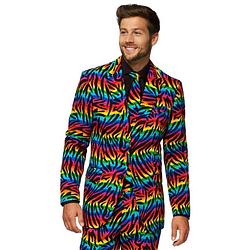 Foto van Opposuits verkleedpak wild rainbow heren polyester