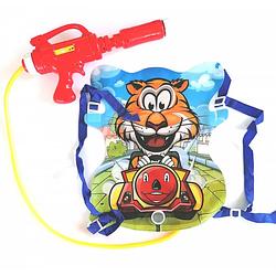 Foto van Funny toys waterpistool met tank tijger 35 cm rood 3-delig