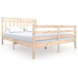 Foto van Vidaxl bedframe massief hout 150x200 cm 5ft king size