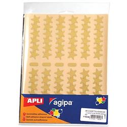Foto van Agipa metallic stickers, blister met 288 stuks, goud en zilver, ster 20 mm
