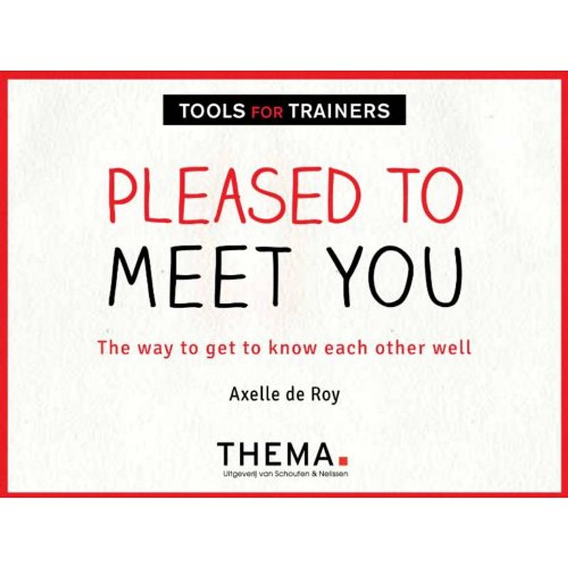 Foto van Pleased to meet you - tools voor trainers