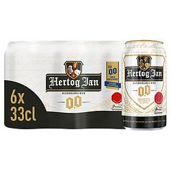 Foto van 2e halve prijs | hertog jan alcoholvrij bier 0.0 blikken 6 x 330ml aanbieding bij jumbo
