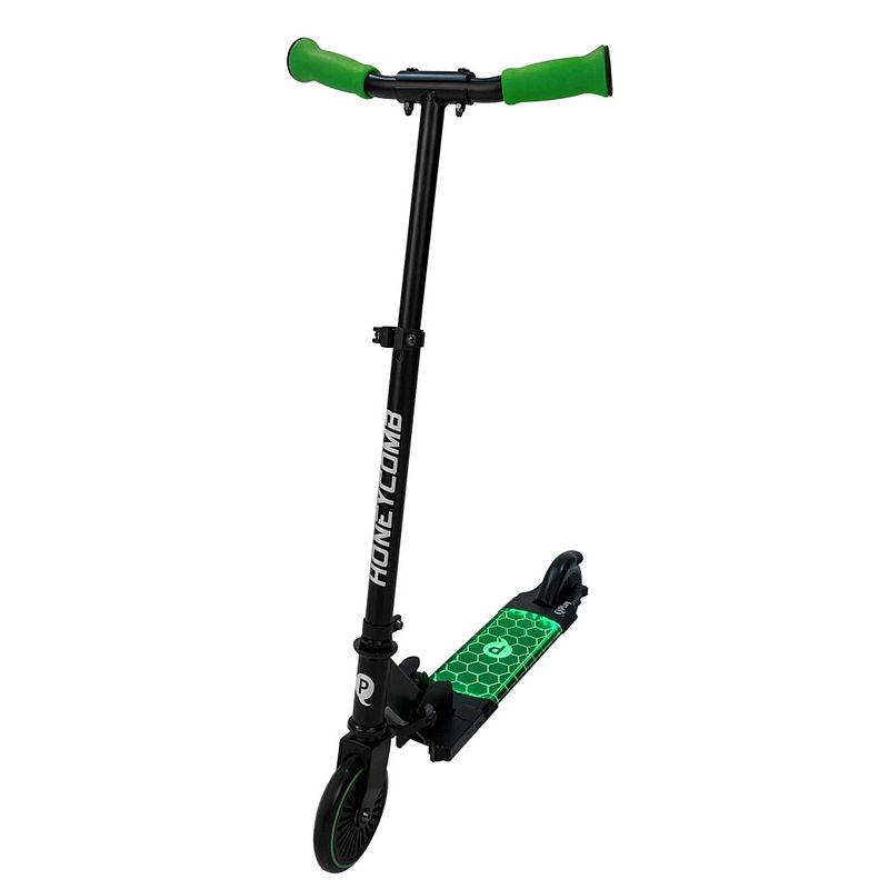 Foto van Qplay kinderstep honeycomb junior voetrem groen