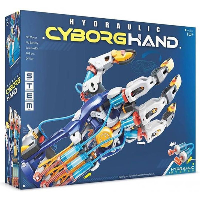 Foto van Construct & create - hydraulic cyborg-hand - robot hand diy bouwset - modelbouwpakket