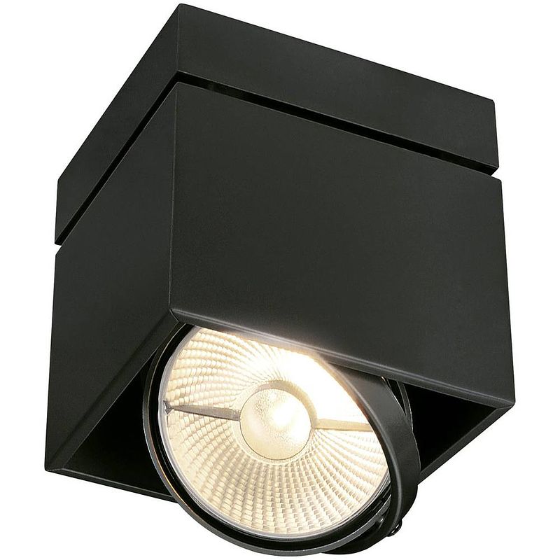 Foto van Slv 117100 kardamod plafondlamp halogeen gu10 75 w zwart (mat)