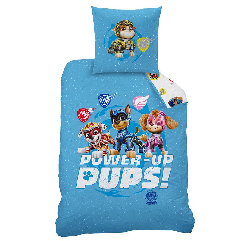 Foto van Paw patrol dekbedovertrek power-up - eenpersoons - 140 x 200 cm - katoen