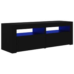 Foto van Vidaxl tv-meubel met led-verlichting 120x35x40 cm zwart