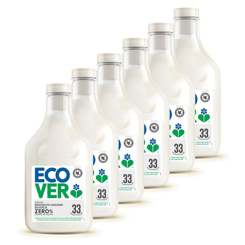 Foto van Ecover - zero wasverzachter - 6 x 1 l - multipack