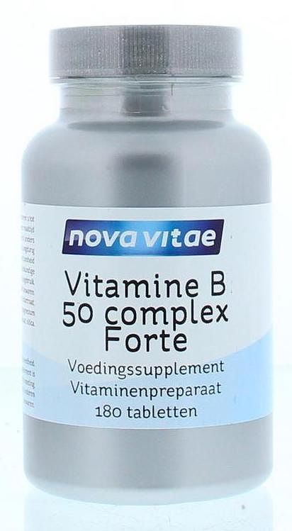 Foto van Nova vitae vitamine b50 complex forte tabletten